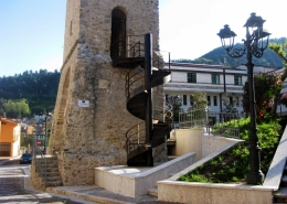 Scala in acciaio Cor-Ten - Torre Campanaria
